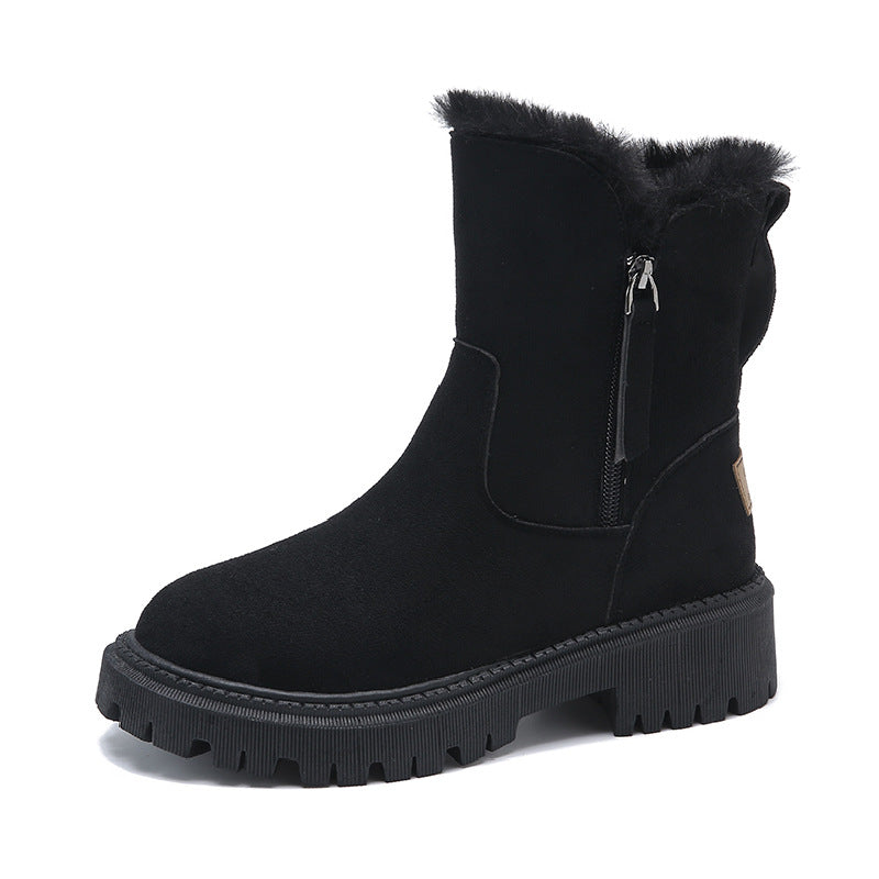 Orthopedische dames stabiele snowboots in de kleur Zwart voor dames in stijl ideaal voor de herfst.