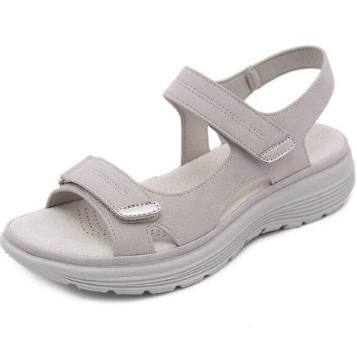Orthopedische Sandalen met voetboogsteun in de kleur Grijs voor dames in stijl ideaal voor de zomer.