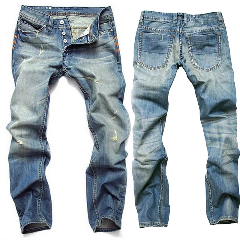 P. Legend | Gescheurde denim jeans voor heren in de kleur Blauw voor heren in Heritage stijl geschikt voor alle seizoenen.