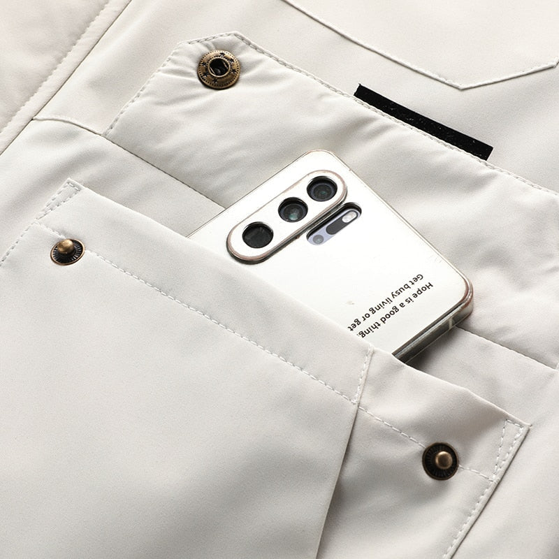 P.M Legend | Waterdichte Jas voor Heren in de kleur Wit voor heren in Outdoor stijl ideaal voor de winter
