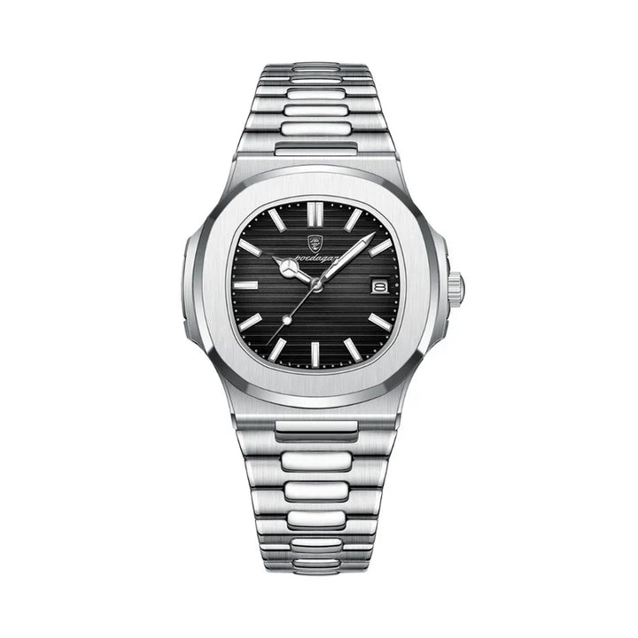 Philippe | Waterdichte klassieke horloge voor mannen in de kleur Zwart voor heren in Outdoor stijl geschikt voor alle seizoenen.