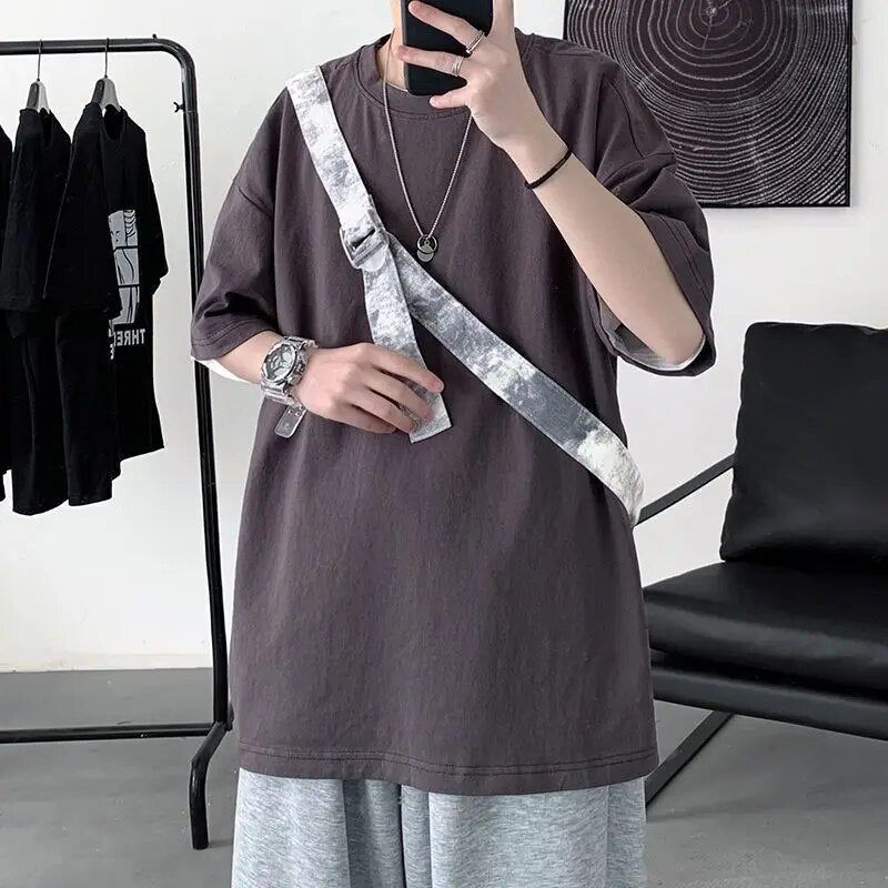 Pieter | Casual chique kortemouwen shirt in de kleur Donkergrijs voor heren in stijl ideaal voor de zomer.