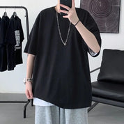 Pieter | Casual chique kortemouwen shirt in de kleur Zwart voor heren in stijl ideaal voor de zomer.