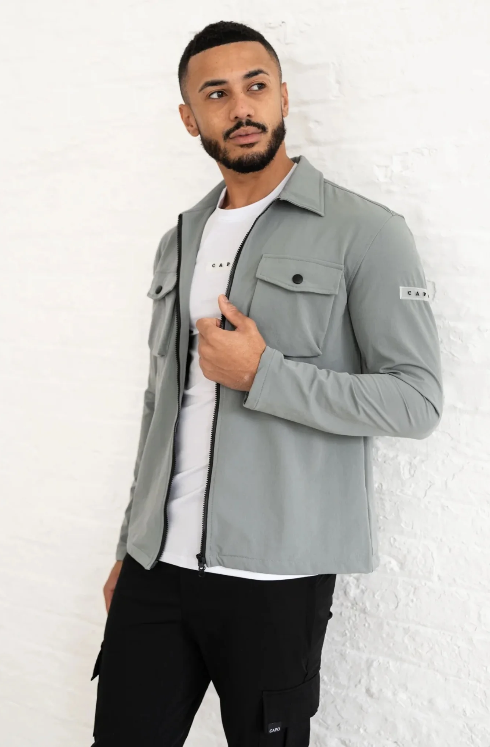 Preston | Herenjack voor elk seizoen in de kleur Grijs voor heren in Casual stijl geschikt voor alle seizoenen.