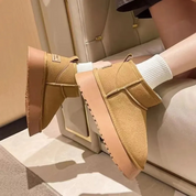 Pugg | Pluizige mini ondersteunende laarzen in de kleur 36 voor dames in stijl ideaal voor de herfst.