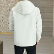 Quinten | Trendy hoodie jack voor heren in de kleur Zwart voor heren in Lounge stijl ideaal voor de herfst.