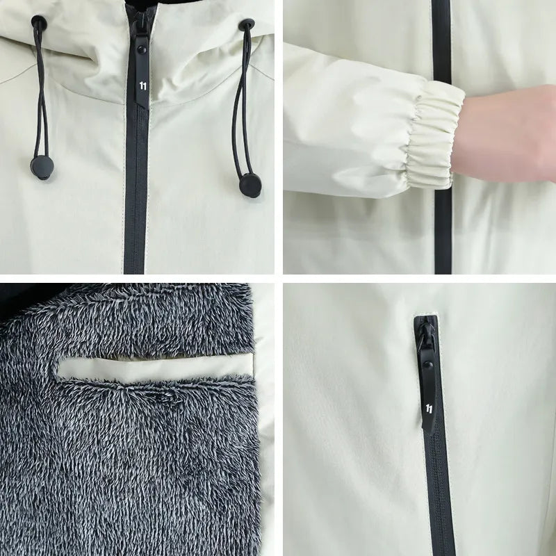 Quinten | Trendy hoodie jack voor heren in de kleur Zwart voor heren in Lounge stijl ideaal voor de herfst.