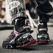 Rafael | Stijlvolle ondersteunende herensneakers in de kleur Zwart voor heren in Casual stijl geschikt voor alle seizoenen.