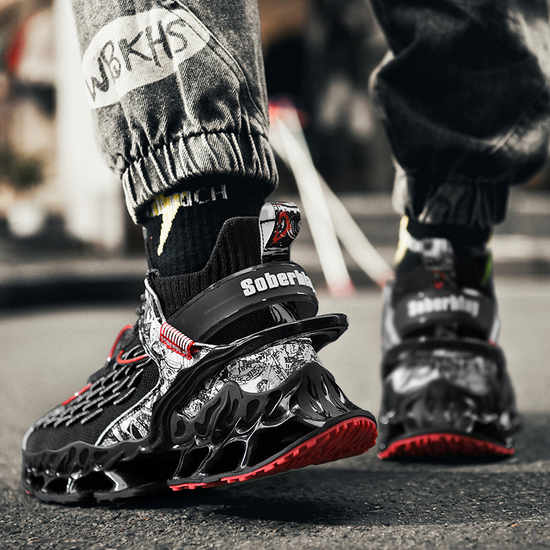 Rafael | Stijlvolle ondersteunende herensneakers in de kleur Zwart voor heren in Casual stijl geschikt voor alle seizoenen.