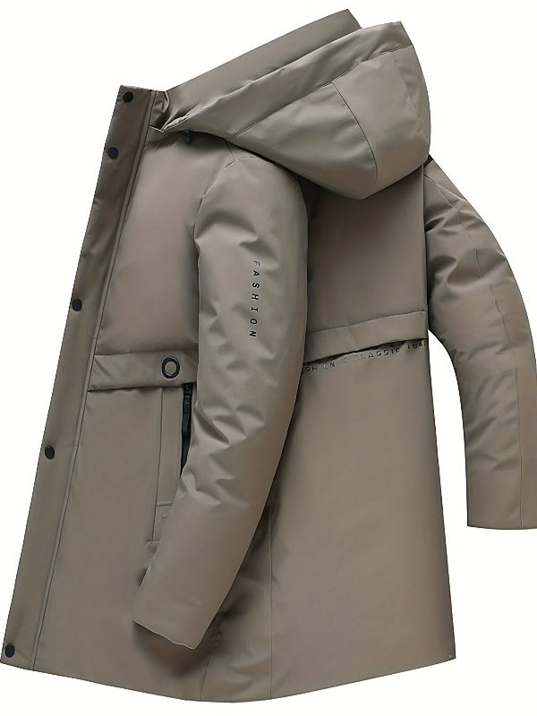 RealMans Coat in de kleur Khaki voor heren in stijl ideaal voor de winter