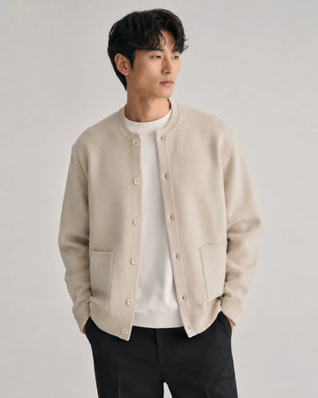 Cardigan met knopen en lange mouwen