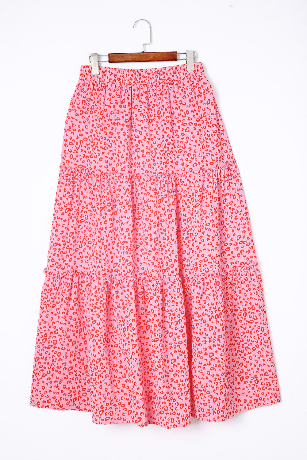 Rok met luipaardprint in de kleur Roze voor dames in stijl ideaal voor de lente.