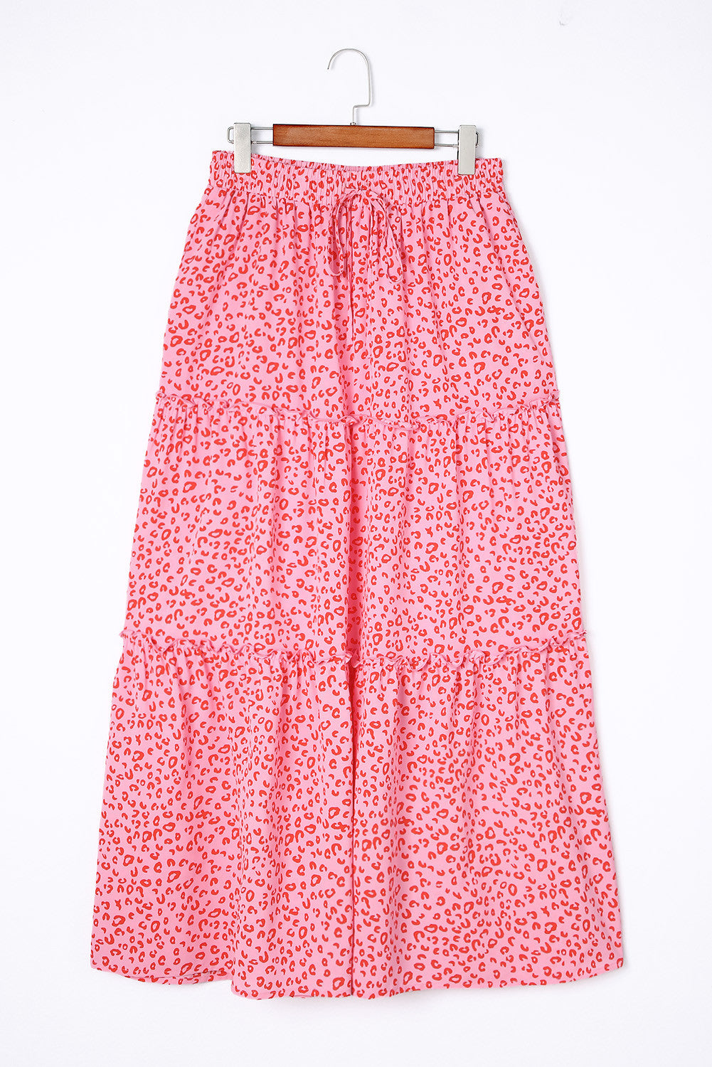 Rok met luipaardprint in de kleur Roze voor dames in stijl ideaal voor de lente.