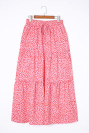 Rok met luipaardprint in de kleur Roze voor dames in stijl ideaal voor de lente.