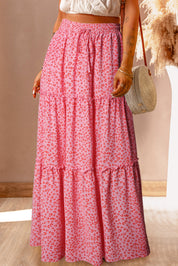 Rok met luipaardprint in de kleur Roze voor dames in stijl ideaal voor de lente.