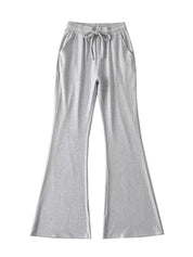 Rosa | Flared broek met hoge taille in de kleur Grijs voor dames in stijl geschikt voor alle seizoenen.