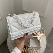 Savannah Gewatteerde Handtas | Stijlvol & trendy in de kleur Wit voor dames in stijl geschikt voor alle seizoenen.