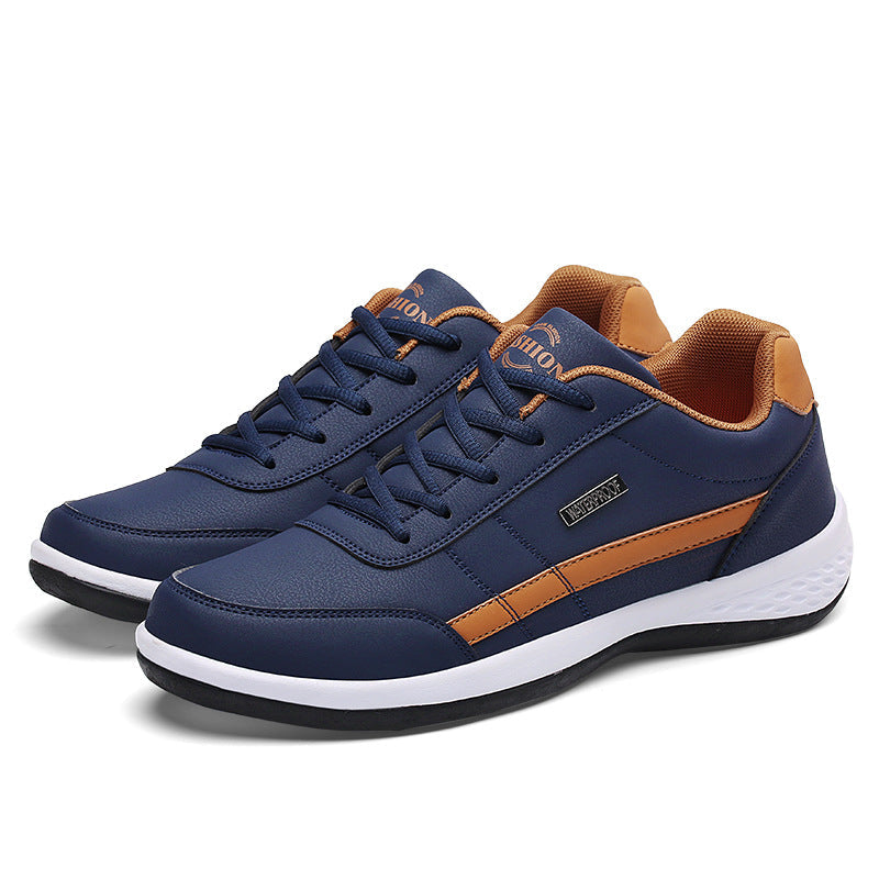 Sebastian | Heren fashion sneakers in de kleur Blauw voor heren in Smart-casual stijl geschikt voor alle seizoenen.