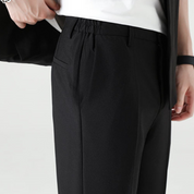 Sienna | Stijlvolle smart casual set in de kleur Zwart voor heren in Smart-casual stijl ideaal voor de herfst.