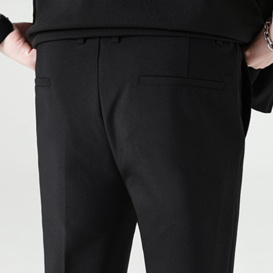 Sienna | Stijlvolle smart casual set in de kleur Zwart voor heren in Smart-casual stijl ideaal voor de herfst.