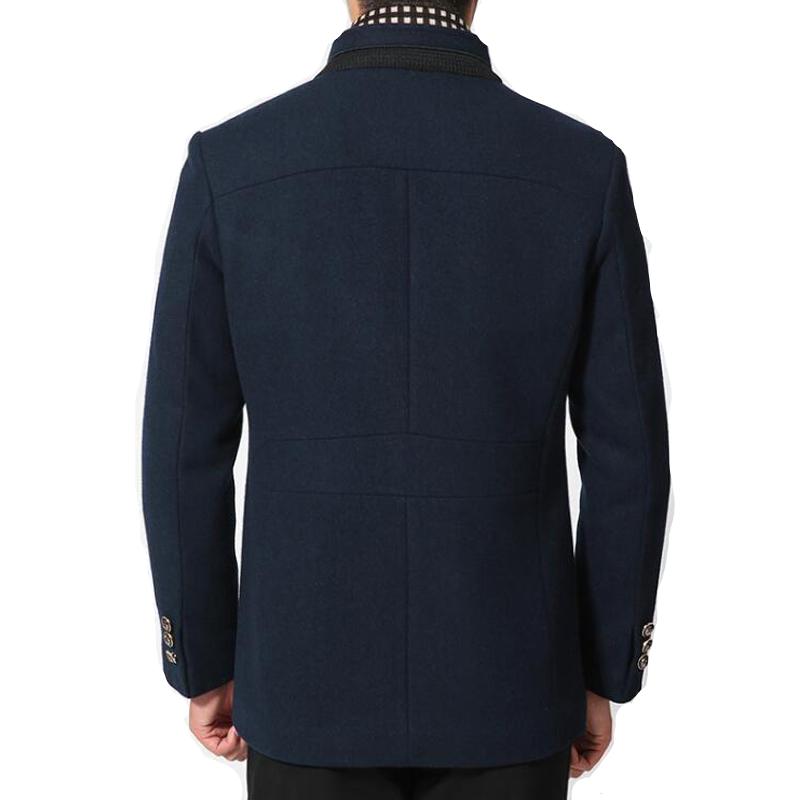 Louis | Wool cashmere detachable scarf coat afbeelding 1