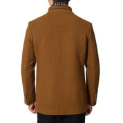 Louis | Wool cashmere detachable scarf coat afbeelding 2