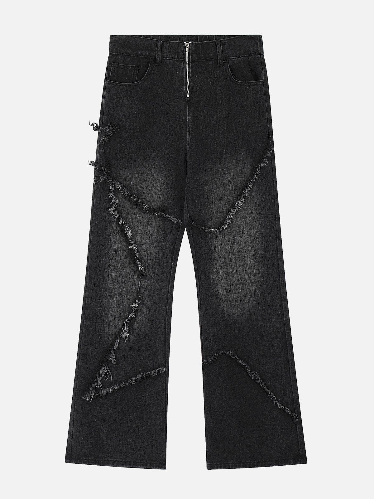 Sofie | Dames losse jeans in de kleur Zwart voor dames in stijl geschikt voor alle seizoenen.