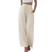 Sophia | Duurzame linnen set in de kleur Abrikoos voor dames in Beach stijl ideaal voor de zomer.