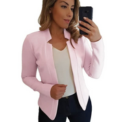 Sophie | Elegante chique blazer in de kleur Lichtroze voor dames in Formal stijl geschikt voor alle seizoenen.