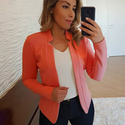 Sophie | Elegante chique blazer in de kleur Oranje voor dames in Formal stijl geschikt voor alle seizoenen.