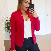Sophie | Elegante chique blazer in de kleur Rood voor dames in Formal stijl geschikt voor alle seizoenen.