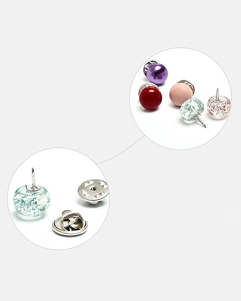 Sophie | Vaste anti-expositie spelden (10 stuks/set) in de kleur Zwart voor dames in stijl geschikt voor alle seizoenen.