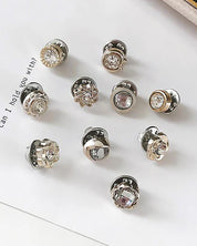 Sophie | Vaste anti-expositie spelden (10 stuks/set) in de kleur Diamant voor dames in stijl geschikt voor alle seizoenen.