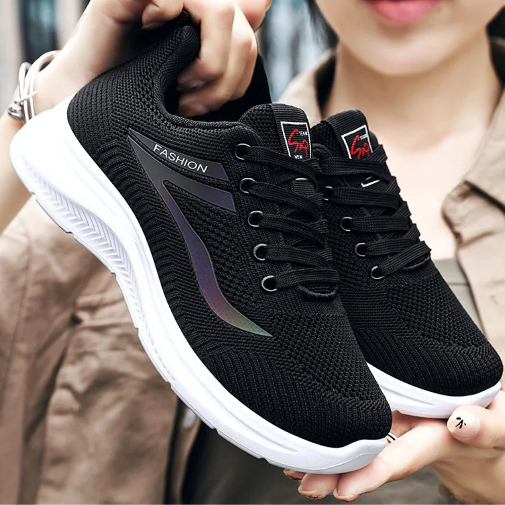 Sportieve ademende wandelschoenen met veters in de kleur 36 voor dames in Outdoor stijl geschikt voor alle seizoenen.