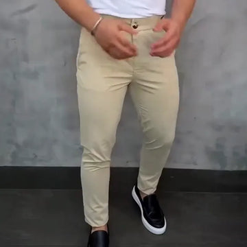 Slim fit chino's met stretch