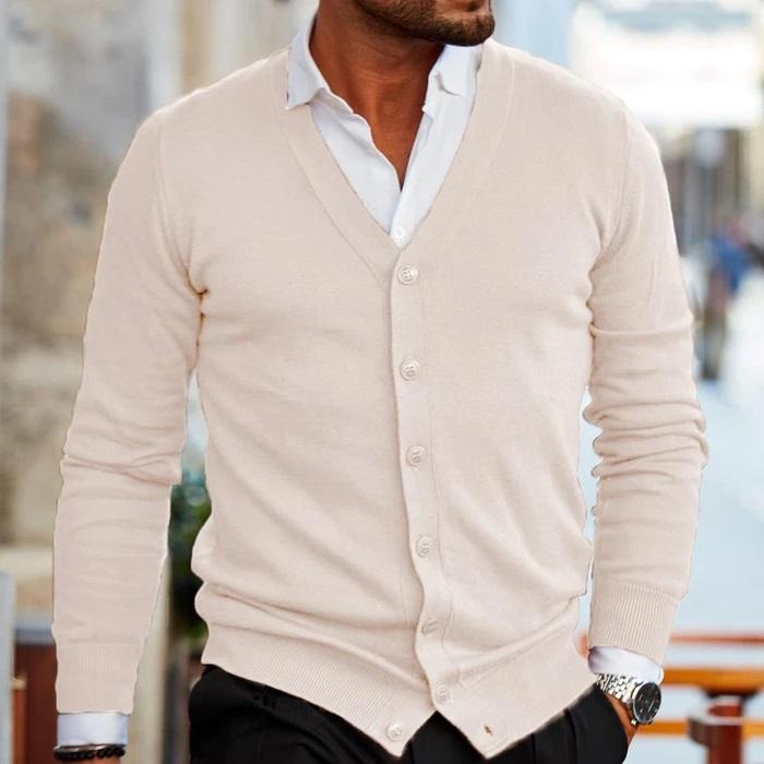 Stef Vest | Casual cardigan voor heren in de kleur Donkerrood voor heren in stijl geschikt voor alle seizoenen.
