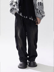 Sven | Baggy jeans voor heren in de kleur Zwart voor heren in Streetwear stijl geschikt voor alle seizoenen.