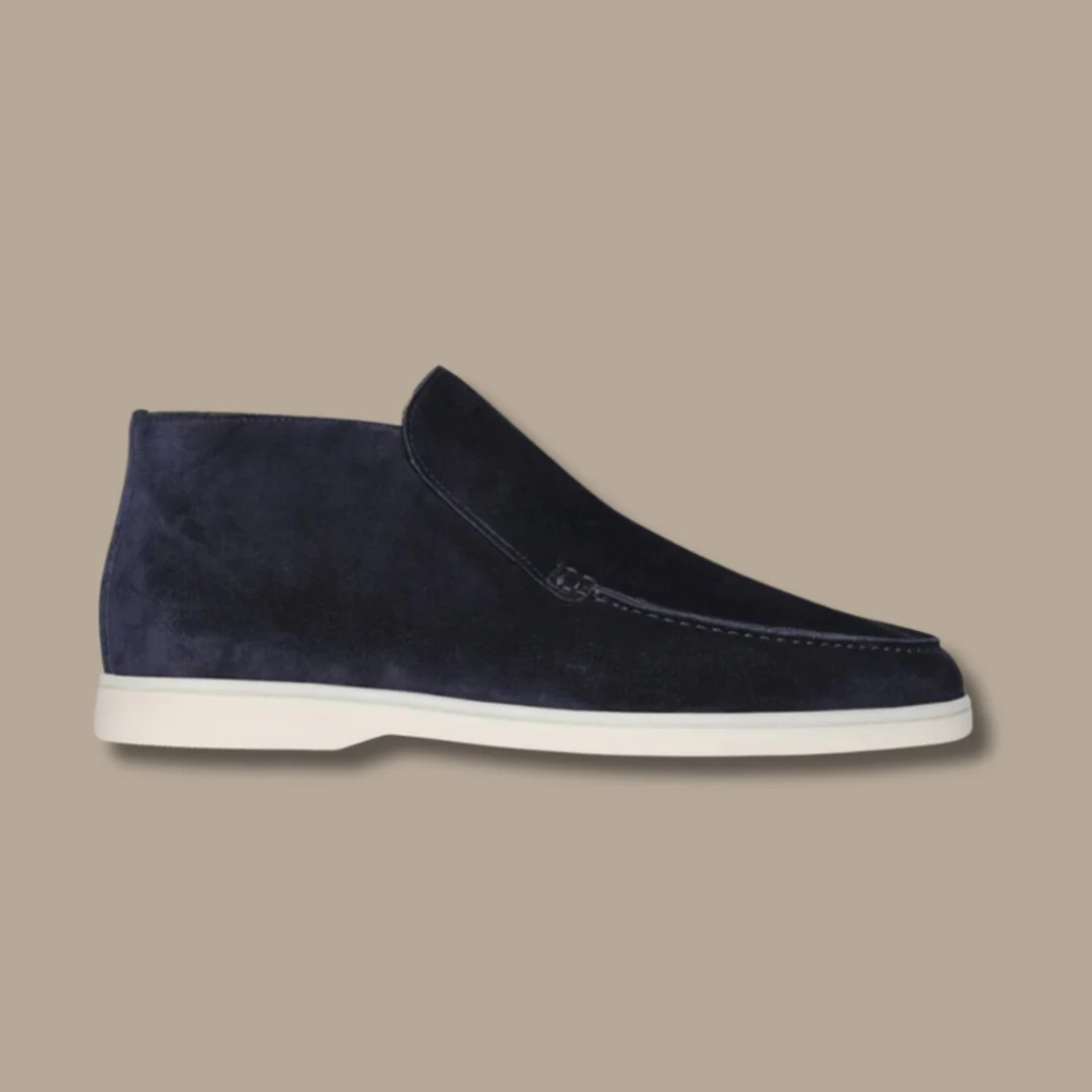 Sven | Suède loafers voor heren in de kleur Donkerblauw voor heren in Heritage stijl ideaal voor de winter