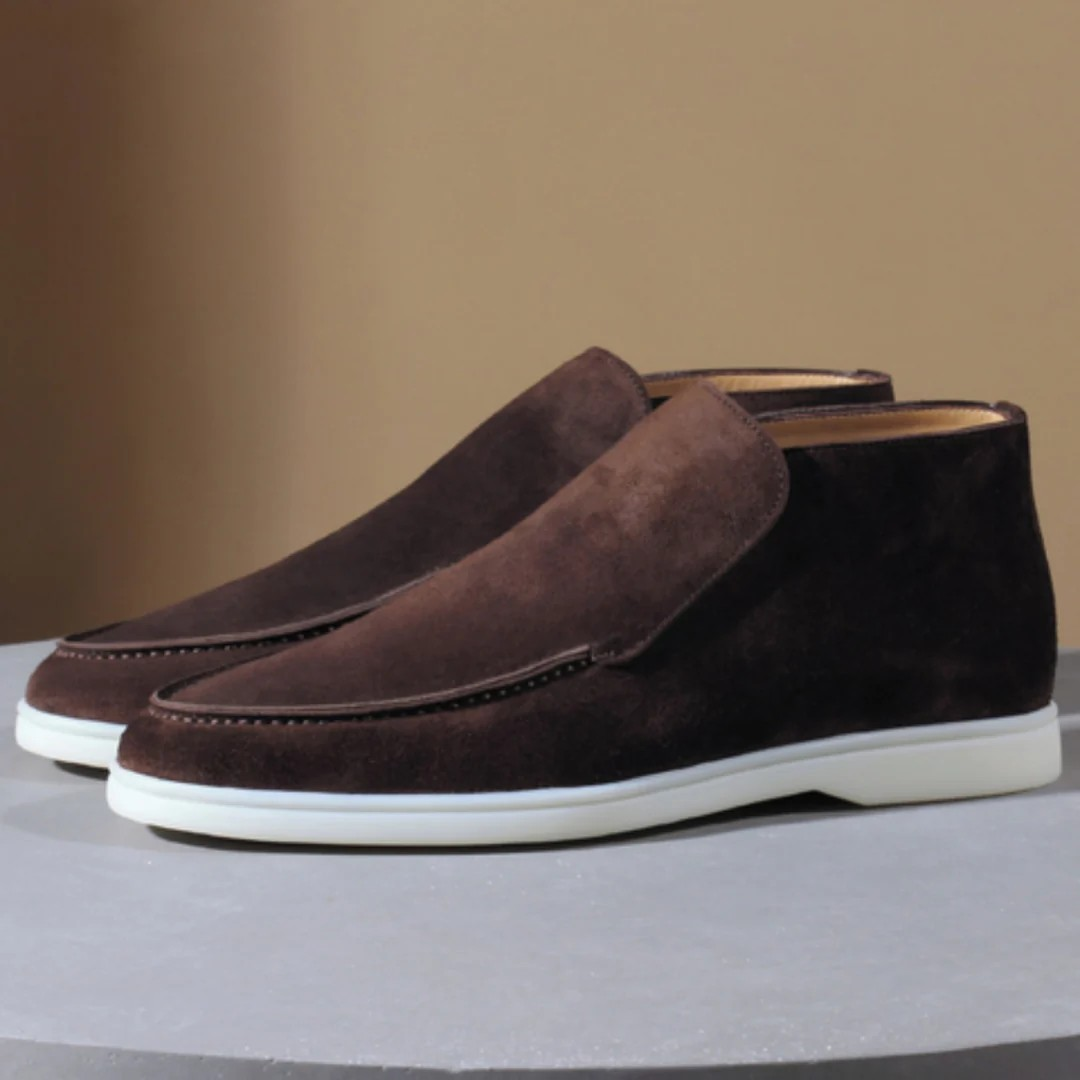 Sven | Suède loafers voor heren in de kleur Donkerbruin voor heren in Heritage stijl ideaal voor de winter