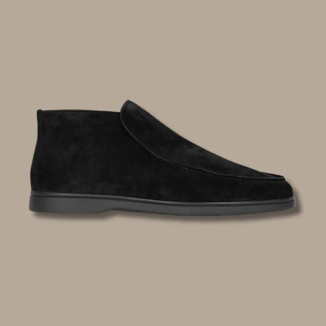 Sven | Suède loafers voor heren in de kleur Zwart voor heren in Heritage stijl ideaal voor de winter
