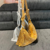 Sylvie Bag | Unieke tas om je outfit een upgrade te geven in de kleur Zilver voor dames in stijl geschikt voor alle seizoenen.