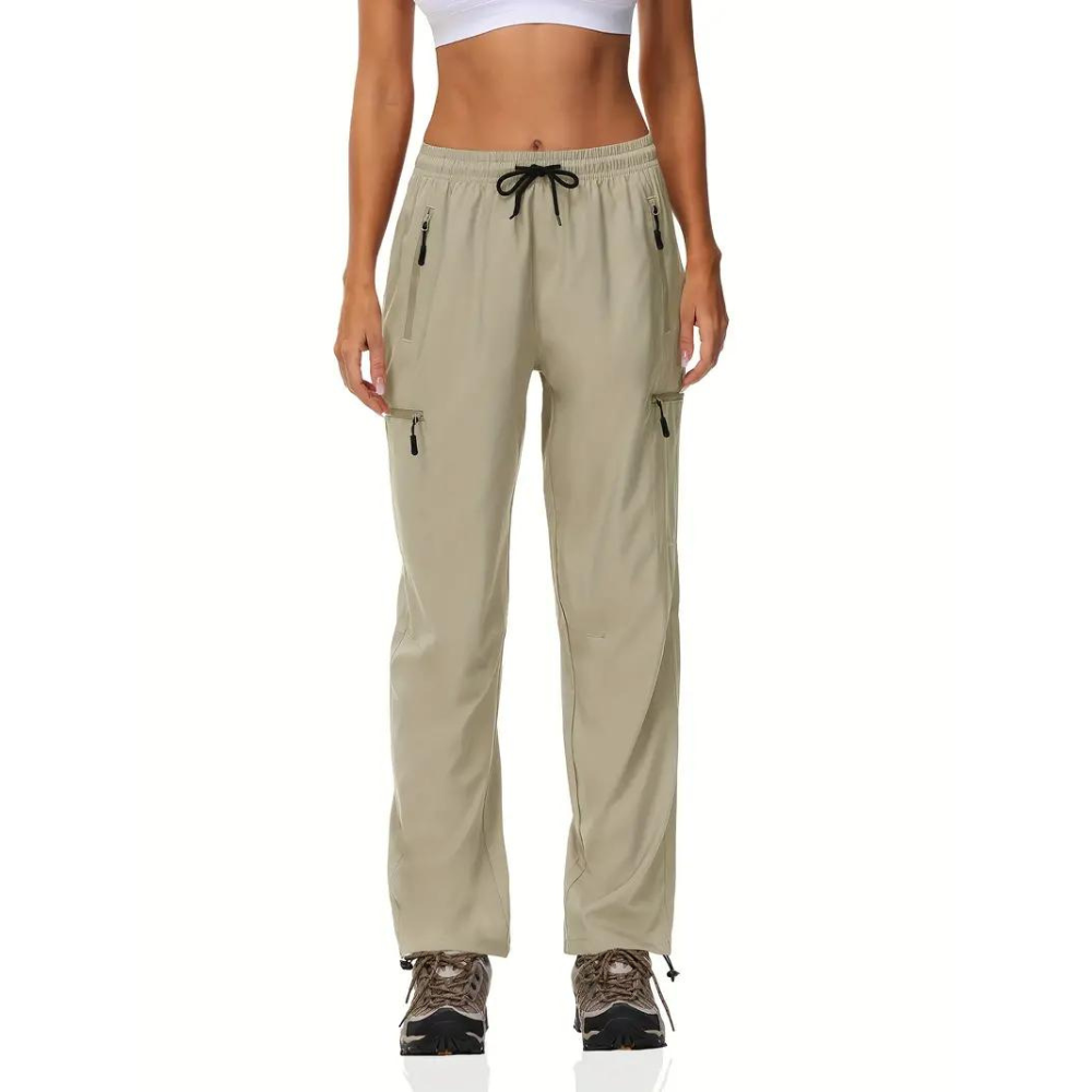 Tamana | Elegante en comfortabele dames broek in de kleur Khaki voor dames in stijl geschikt voor alle seizoenen.