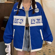 Tanja | Sportieve Werkjas met Rits in de kleur Blauw voor dames in Casual stijl ideaal voor de herfst.