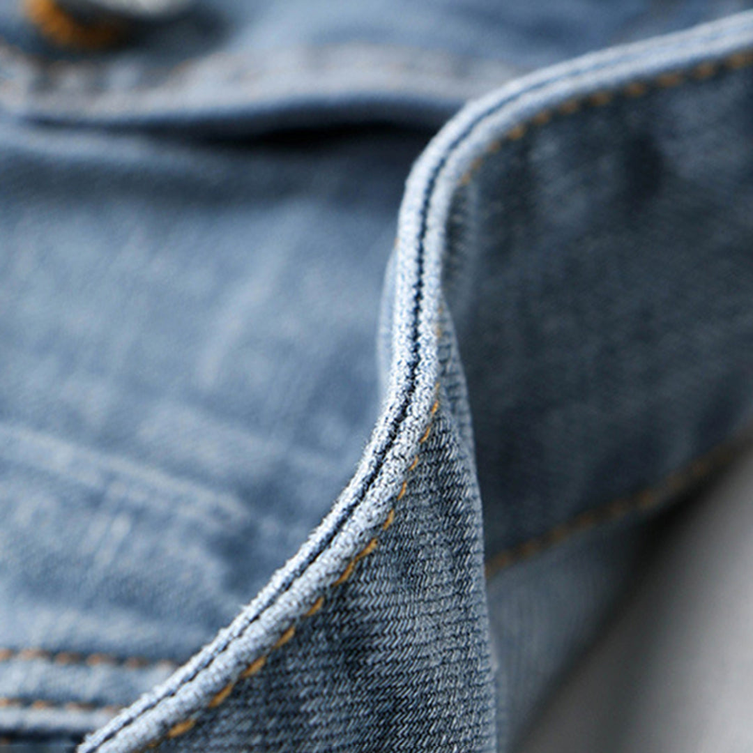 Thierry | Heren spijkerjas in de kleur Donkerblauw voor heren in stijl geschikt voor alle seizoenen.