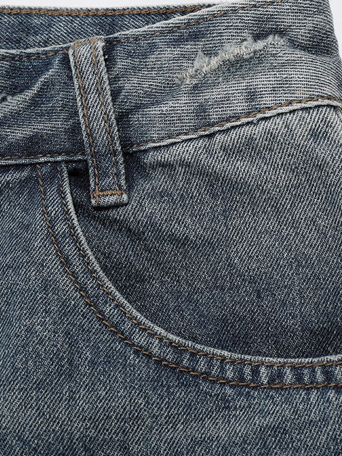 Tijn | Baggy Jeans voor heren in de kleur Blauw voor heren in Streetwear stijl ideaal voor de herfst.