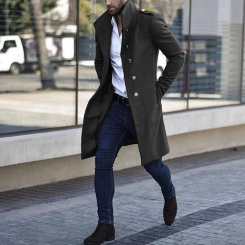 Tim | Extreem modieuze heren trenchcoat in de kleur Lichtbruin voor heren in Heritage stijl ideaal voor de herfst.