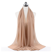 Vardi | Ultralichte & comfortabele chiffon hijab in de kleur Zwart voor dames in stijl geschikt voor alle seizoenen.