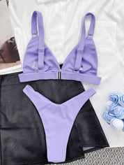 Vera | Unieke & trendy bikini in de kleur Zwart voor dames in Beach stijl ideaal voor de zomer.