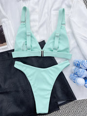 Vera | Unieke & trendy bikini in de kleur Zwart voor dames in Beach stijl ideaal voor de zomer.