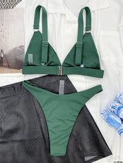 Vera | Unieke & trendy bikini in de kleur Zwart voor dames in Beach stijl ideaal voor de zomer.